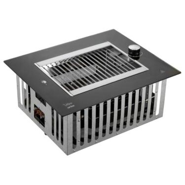 Imagem de Churrasqueira A Gás GN De Embutir Acendimento Elétrico Grelha Carnes E Legumes Vetro Arke