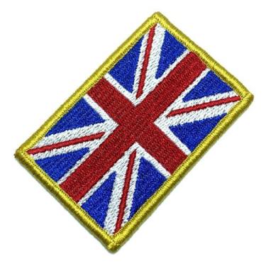 Imagem de BP0001V 01 Bandeira Reino Unido Patch Bordada Fecho Contato - BR44