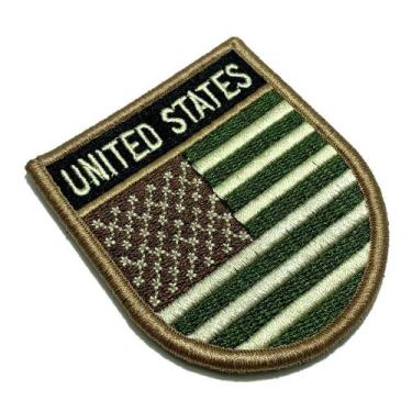 Imagem de BP0055EV03 Bandeira EUA  Patch Bordado Fecho Contato - BR44