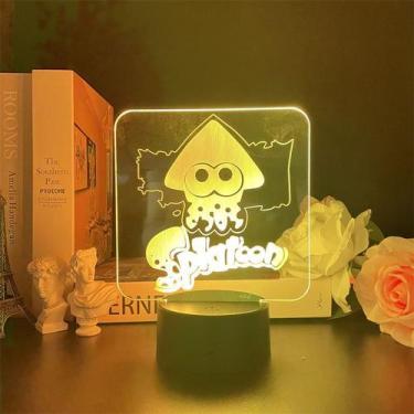 Imagem de Desenho animado de anime Night Light USB Splatoon Inkling para quarto 