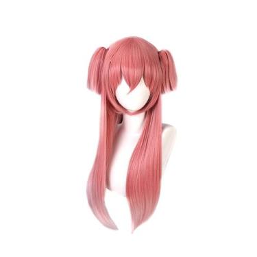 Imagem de Peruca de cosplay Genshin Impact Eula Character Azul Água - taiyuanket