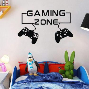 Imagem de Adesivos de parede Gaming Zone Cartoon Game Controller PVC 30x50cm - y