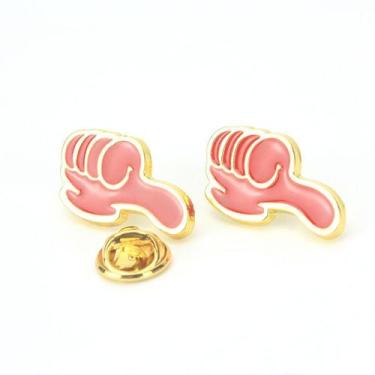 Imagem de Broche Pins Creative Thumbs Up Cartoon Alloy Blouse Pi - Yiweisai