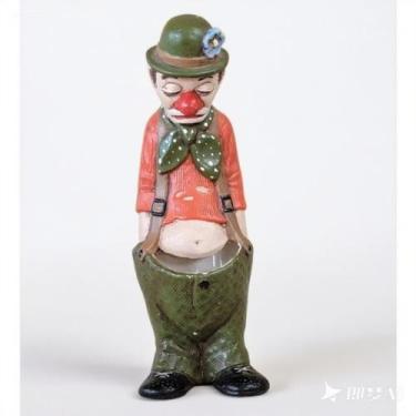 Imagem de Vaso de flores Vintage Clown Resin 14,6 cm Creative Standing Pote - yi