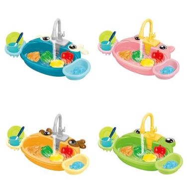 Imagem de Pia de cozinha para crianças, simulação de brinquedos, máqui - Gloome 