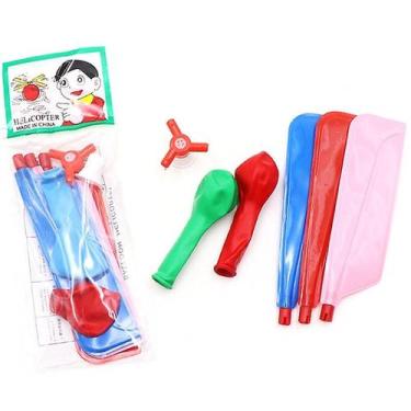 Imagem de Brinquedo de helicóptero de balão para crianças de 3 a 5 anos com 2 ba