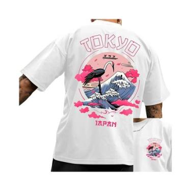 Imagem de Camiseta Casual De Algodão Para Homens, Estampada, Solta, Com Gola Red