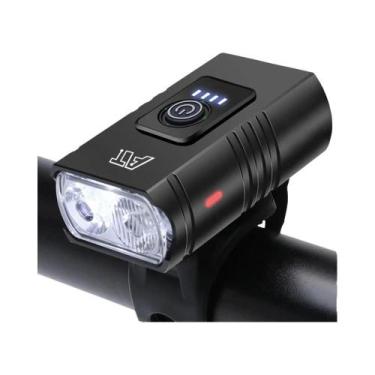 Imagem de Lanterna De Bicicleta LED T6 À Prova d'Água, Recarregável via Tipo-C, 