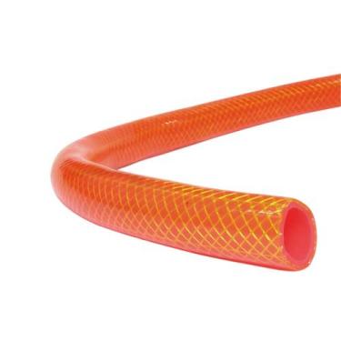 Imagem de Mangueira de Jardim Siliconada 7/16 X 1/8 Engate + Esguicho 30m Laranj