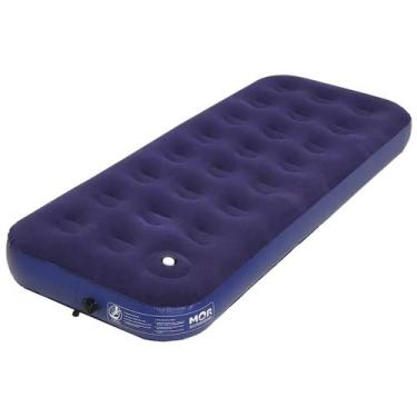 Imagem de Colchão Inflável Solteiro Multiuso MorLife R9071 Resistente Aveludado 