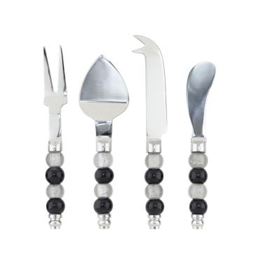 Imagem de Jogo de Facas para Queijo Fracalanza Joie de Vivre em Aço Inox 4 Peças