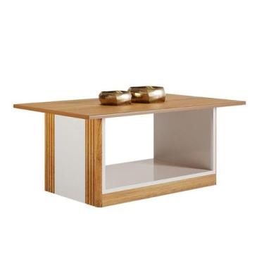 Imagem de Mesa de Centro Valdemóveis Pérola Cinamomo/Off White - VALDEMOVEIS, Ci