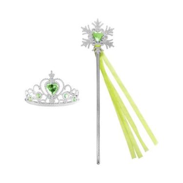 Imagem de Coroa De Princesa Para Meninas, Varinha Mágica, Tiara De Strass Para C