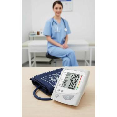 Imagem de 2x Aparelho De Pressão Braço Digital Branco - Alta Precisão - Congratu