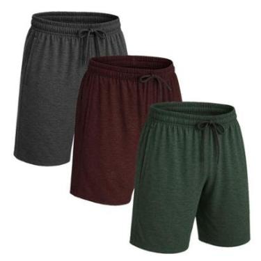 Imagem de Kit 3 Shorts Bermuda Plus Size Dry Academia Treino-Masculino