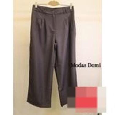 Imagem de Modas Domi Calça Pantalona Feminina Luis Twill Plus Size Bolsos Latera