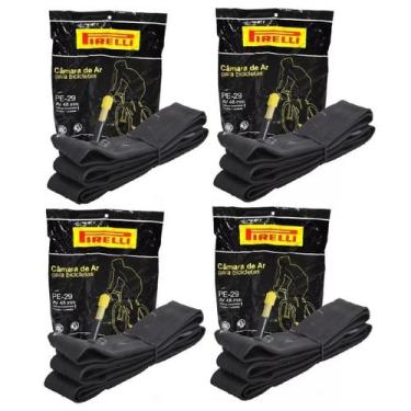 Imagem de 4x câmara de ar 29 x 1.75/2.35 mtb Pirelli bico grosso 48 mm, Preto, Ú