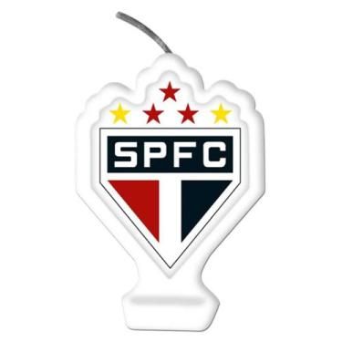 Imagem de Vela São Paulo Emblema Para Bolo de Aniversário - Fantasias Carol FC