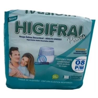 Imagem de Fralda Geriátrica Roupa Íntima Unissex HIGIFRAL, P/M