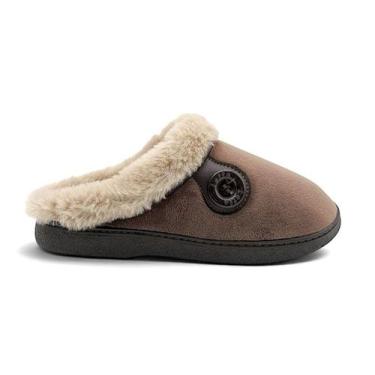 Imagem de Pantufa de Quarto Feminina Leffa Peluciado Forrada Lã 784, Marr, Cafe,