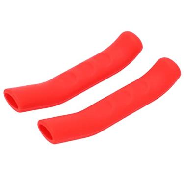 Imagem de Capa de silicone para alça de scooter, capa de silicone antiderrapante resistente ao desgaste de forma humanizada para Xiaomi M365 para várias scooters elétricas com freio de mão(vermelho)