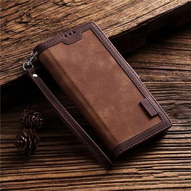 Imagem de Luxury Retro Leather Magnetic Case For iPhone 8 7 6 6s Plus 8plus 7p Flip Wallet Card Holder Stand Phone Bag Cover,Dark Brown,For iPhone 7Plus 8Plus