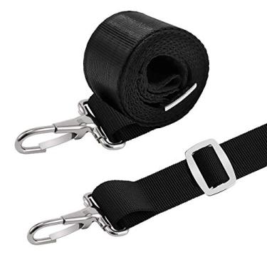 Imagem de Amadget 2 peças de presilhas ajustáveis de náilon Bimini com fecho único 71,12 cm ~ 152,40 cm para barcos e cintas marítimas