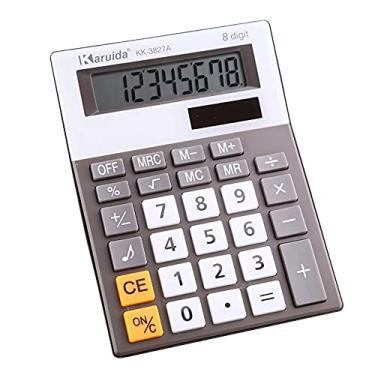 Imagem de Calculadora de mesa de 8 dígitos com visor LCD grande e botão sensível, calculadora eletrônica de função padrão para escritório diário e básico