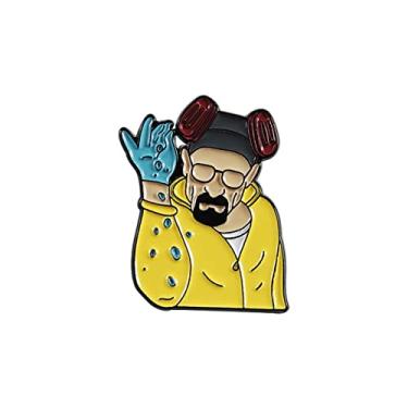 Imagem de Bad Heisenberg pin for Breaking Fans Hard Enamel Pin Gift For Backpack Bag Jacket Shirt