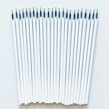 Imagem de Sencoo Pacote com 24 refis de caneta de tinta gel preta de 0,5 mm