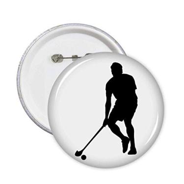 Imagem de Broche de corrida esportivo de hóquei para educação física com emblema de botão, 5 peças