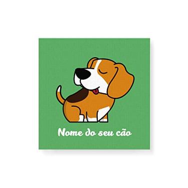 Imagem de Arte Maníacos Quadro Decorativo em Tela Canvas Beagle Comic - 30x30cm