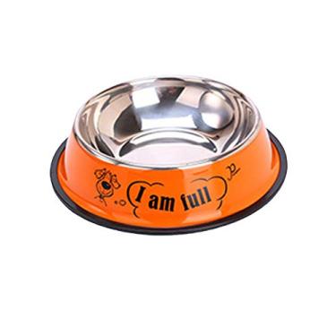 Imagem de Tigela de aço inoxidável PET LIFT Petlift para cães e gatos laranja PP