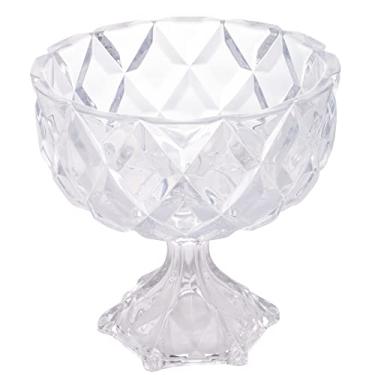Imagem de LYOR - Centro de Mesa Decorativo de Cristal com Pé Deli Diamond 24,5cm x 24cm