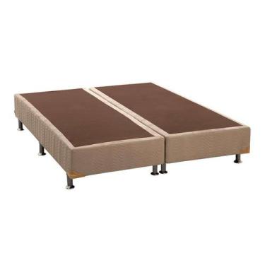 Imagem de Base Para Cama Box Super King Camurça I Creme - Ortobom