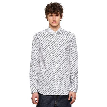 Imagem de Camisa Diesel Masculina S-Riley-KA-B Logo Branca-Masculino