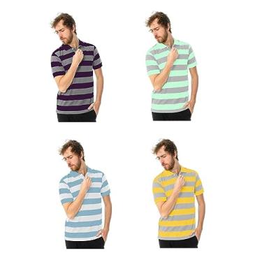 Imagem de Camisa Gola Polo Malha piquet original FATTO A MANNO kit 04 peças