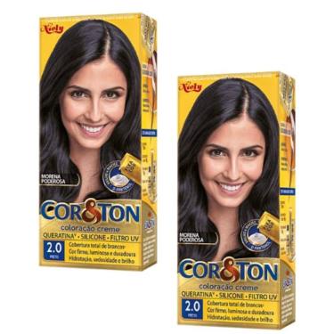 Imagem de Kit Tintura Niely  Cor e Ton tom 2.0 preto (2 kits)