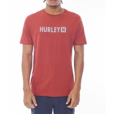 Imagem de Camiseta Hurley Square Wt24 Masculina Vermelho