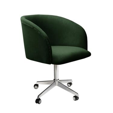 Imagem de Poltrona Atenas com Rodízio Decoração Sala de Estar Verde