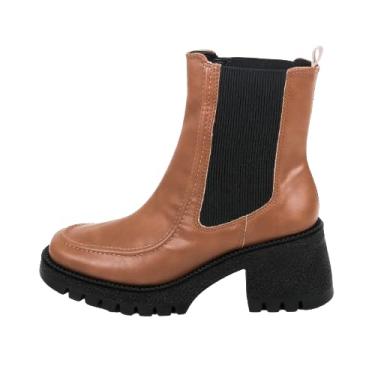 Imagem de Coturno Feminino Juli Salto Bloco Tratorado Com Elástico Not Me (Marrom, BR, Adulto, Numérico, 35)