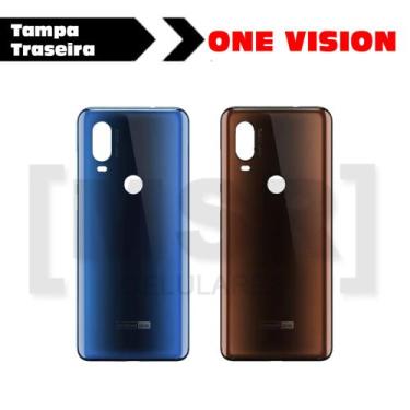 Imagem de Tampa traseira celular MOTOROLA modelo ONE VISION, AZUL