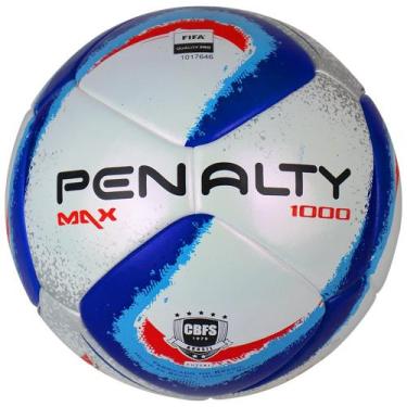 Imagem de Bola Futsal Penalty Max 1000 XXIV, Branco, Azul, Vermelho, UNICO
