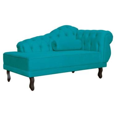 Imagem de Divã Recamier Larissa Suede Lado Esquerdo - Várias Cores - Ds Estofado