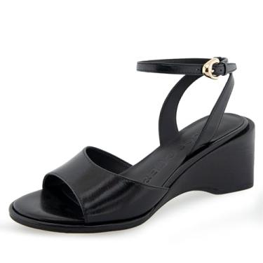 Imagem de Aerosoles Sandália feminina de salto Nixon, Couro preto, 39