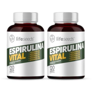 Imagem de Espirulina Vital - Espirulina + Vitamina B2, B3, B5, B6 e B12 – 2 Potes - 240 Cápsulas