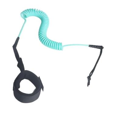 Imagem de YIJU Prancha de surfe Leash Paddle Leash Portátil Perna Pé Corda Alça Suprimentos para Longboards Surf Iniciantes Inflável Paddleboard, Azul Claro