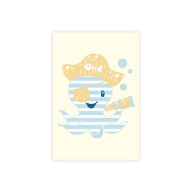 Imagem de Placa Decorativa Infantil Marinheiro Pirata 20x30cm - Quartinhos