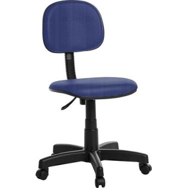 Imagem de Cadeira Escritorio Giratoria Secretaria Azul - Goldflex, Azul