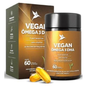Imagem de Vegan Ômega 3 DHA Vegano (60 Cápsulas)  Pura Vida, Natural